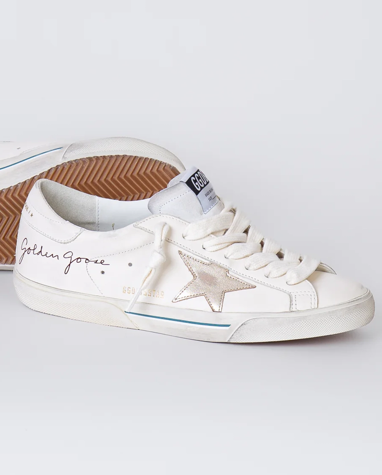 Białe skórzane sneakersy Super Star - Image #3