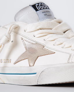 Białe skórzane sneakersy Super Star - Image #4