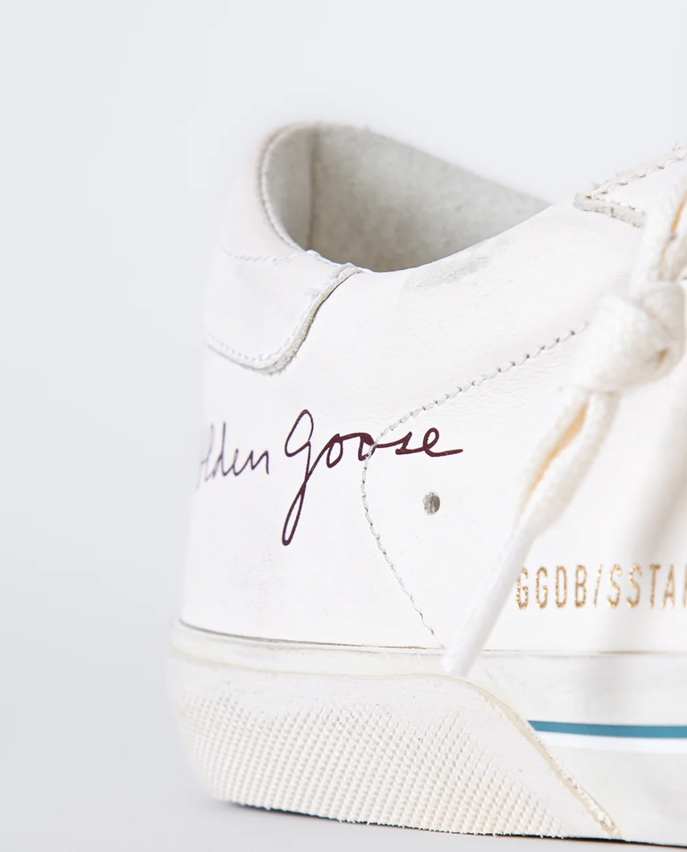 Białe skórzane sneakersy Super Star - Image #5