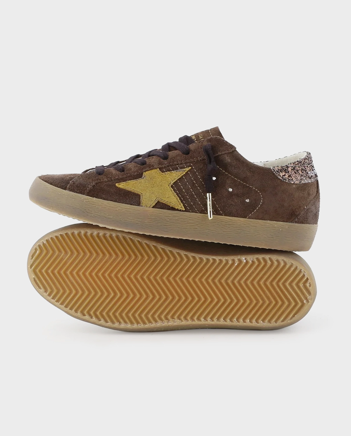 Brązowe sneakersy Super Star - Image #3