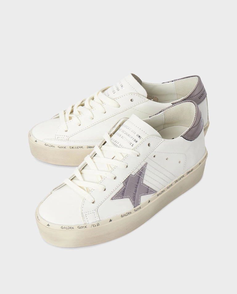 Białe sneakersy Hi Star z metaliczną gwiazdą