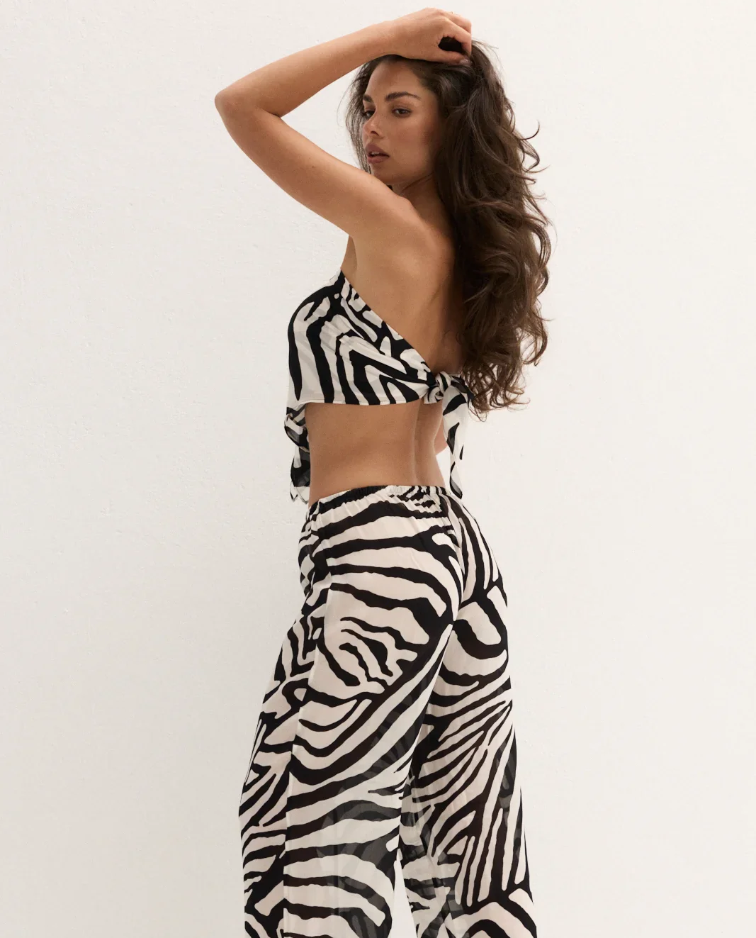 Lekki top z wiskozy Yasmine Zebra - Image #3