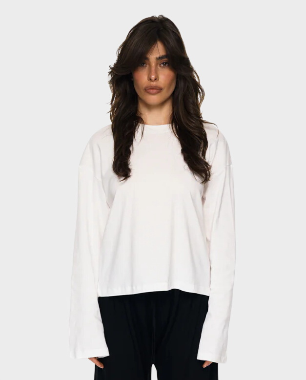 Biały longsleeve Margot