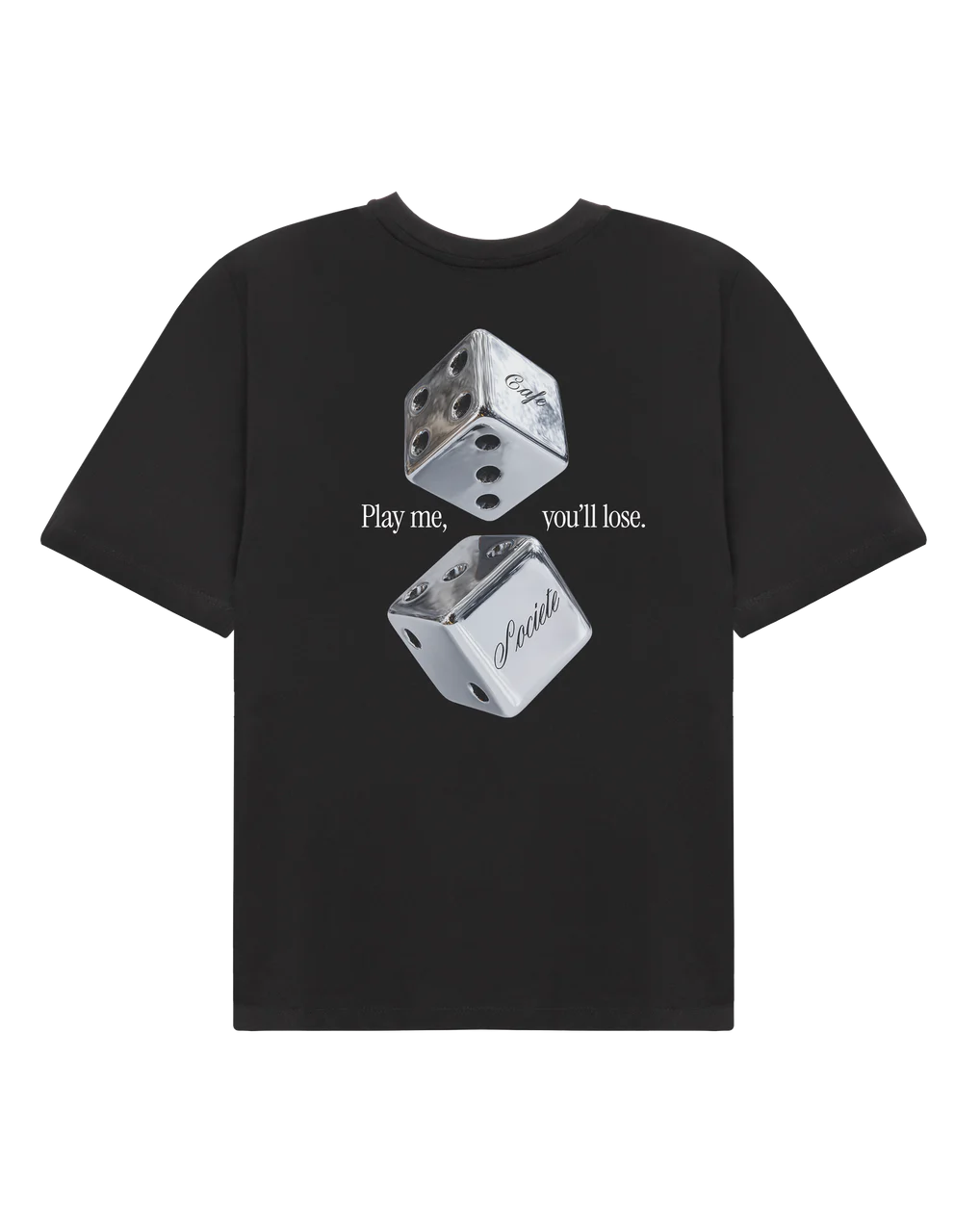 Czarny t-shirt Dices - Image #1