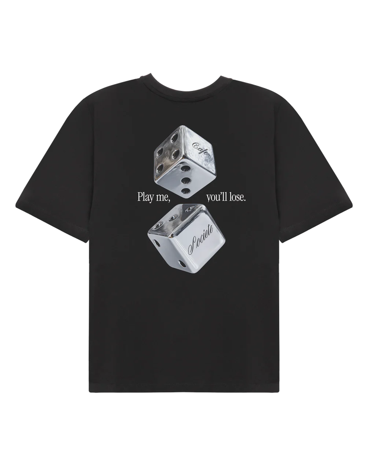 Czarny t-shirt Dices