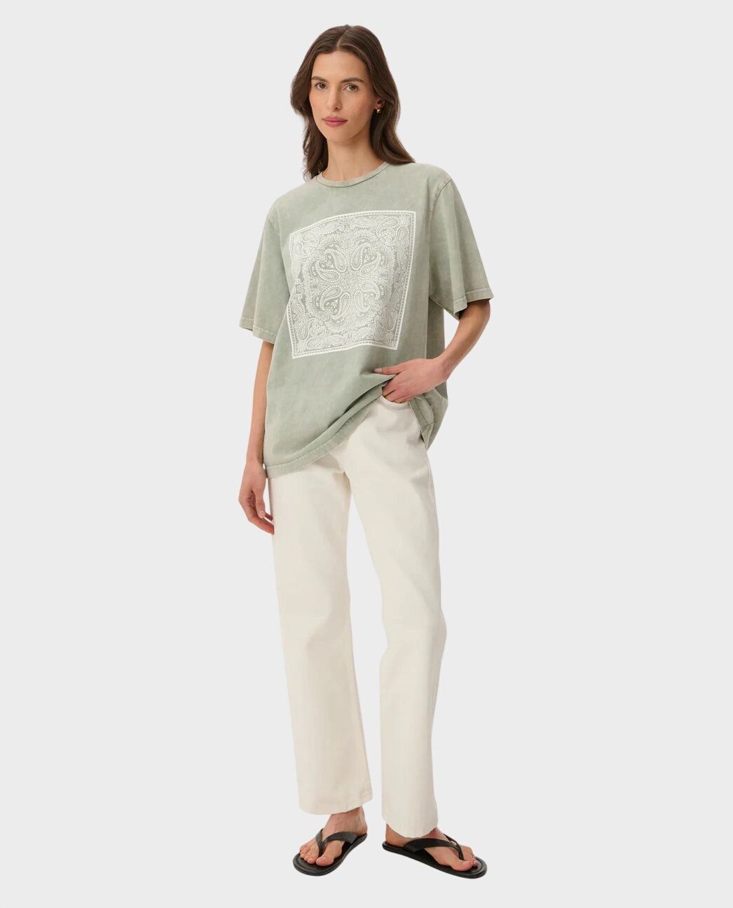 Luźny t-shirt z nadrukiem Danny - Image #1