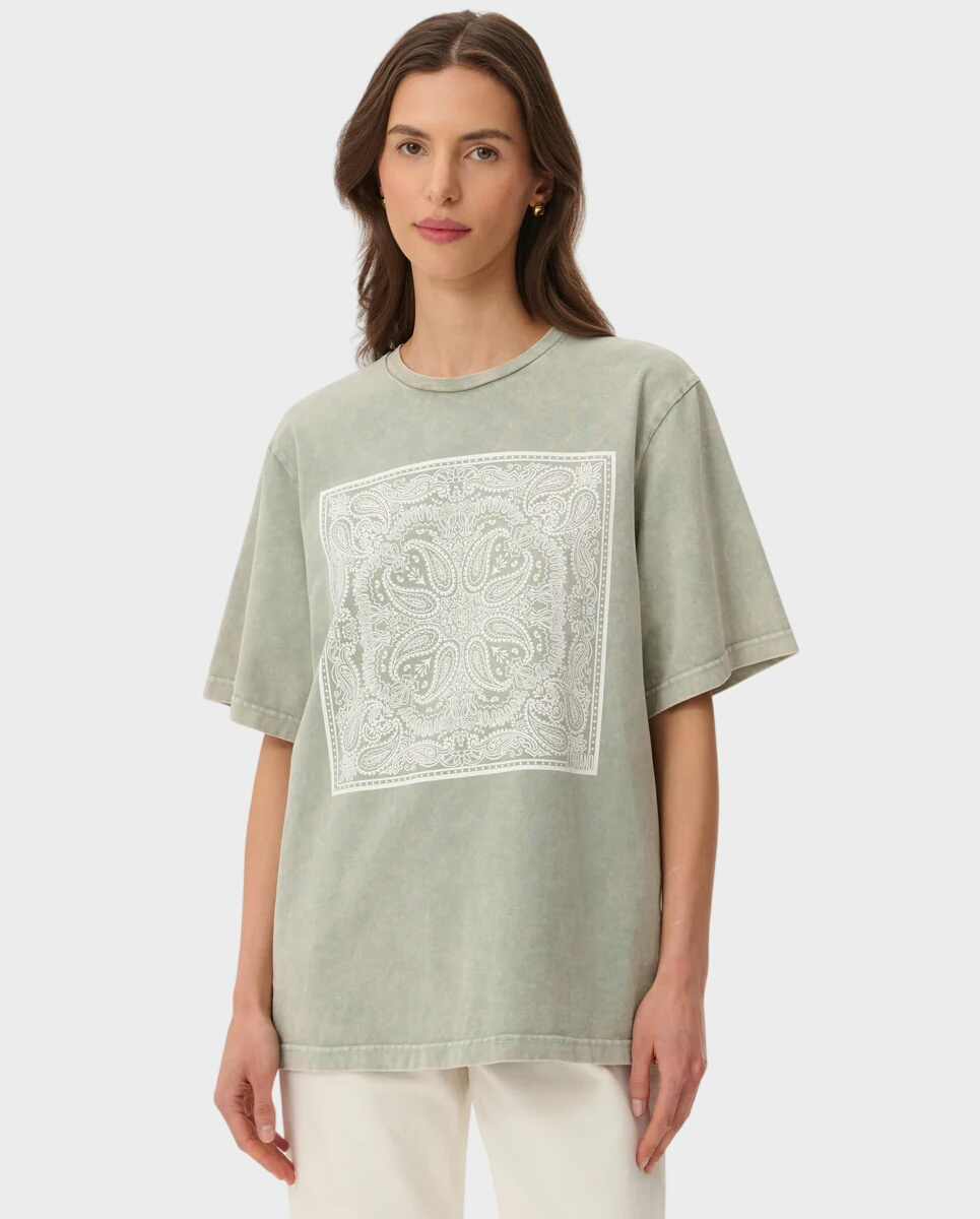 Luźny t-shirt z nadrukiem Danny - Image #0