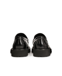 Wsuwane dwukolorowe loafersy z lakierowanej skóry KS PHERTH - Image #4