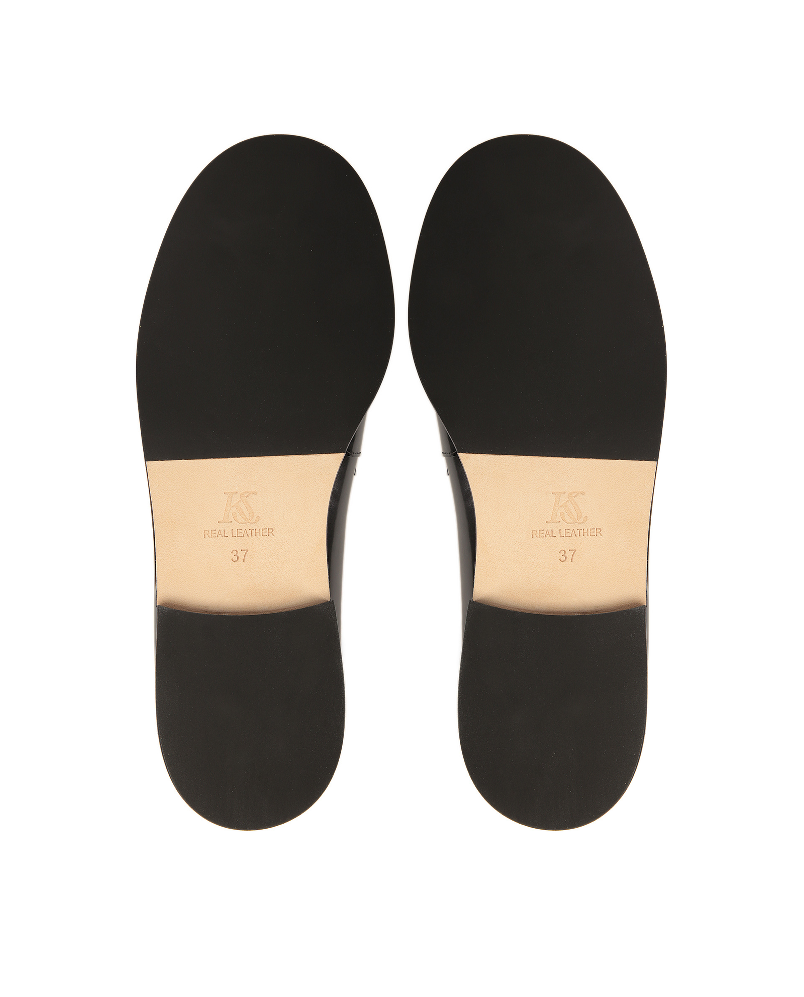 Czarne uniwersalne półbuty slip-on KS BRUNA - Image #7