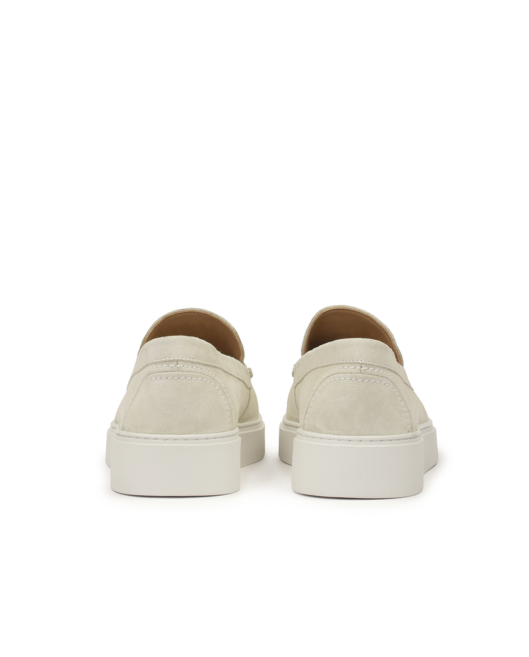 Beżowe loafersy z zamszu na podeszwie typu sneakers KS ETIENNE - Image #4
