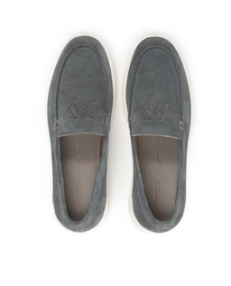 Szare zamszowe loafersy na podeszwie typu sneakers KS ETIENNE - Image #5
