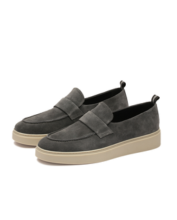 Loafersy męskie z zamszu na podeszwie typu sneakers KS ETIENNE - Image #1