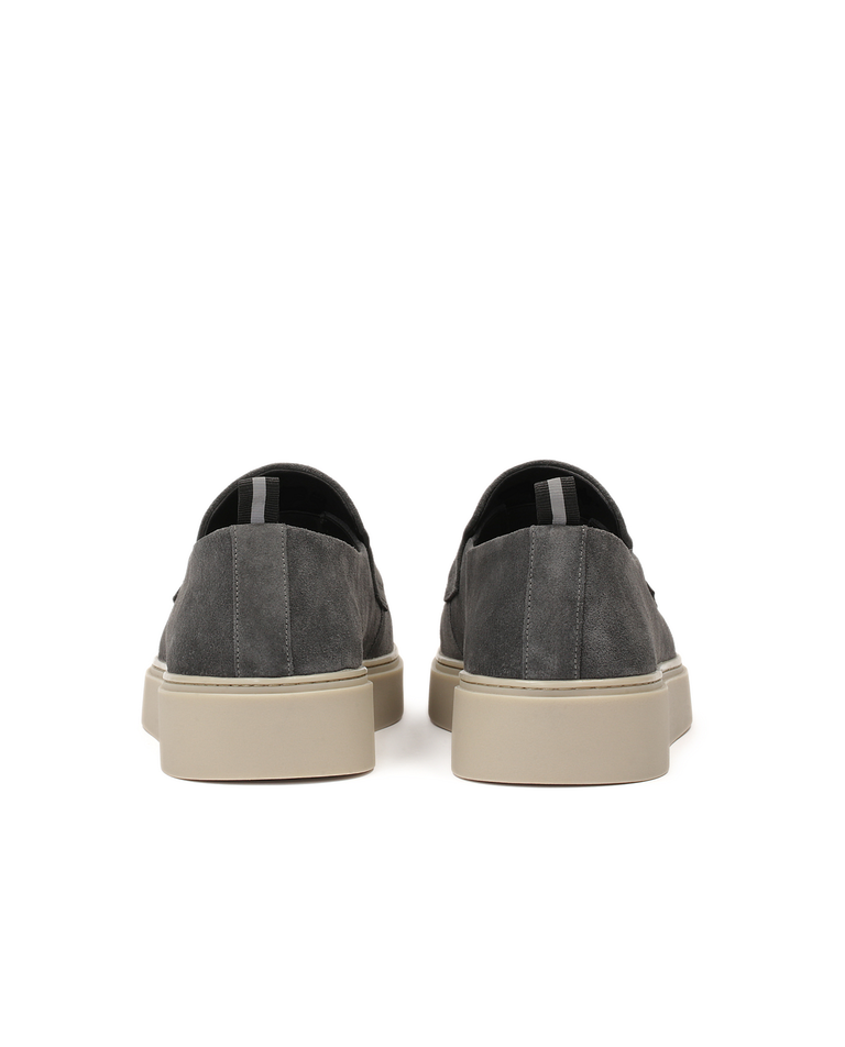 Loafersy męskie z zamszu na podeszwie typu sneakers KS ETIENNE - Image #2