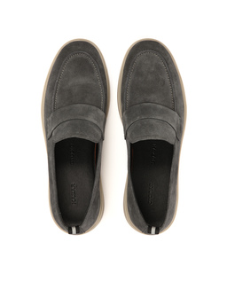Loafersy męskie z zamszu na podeszwie typu sneakers KS ETIENNE - Image #3