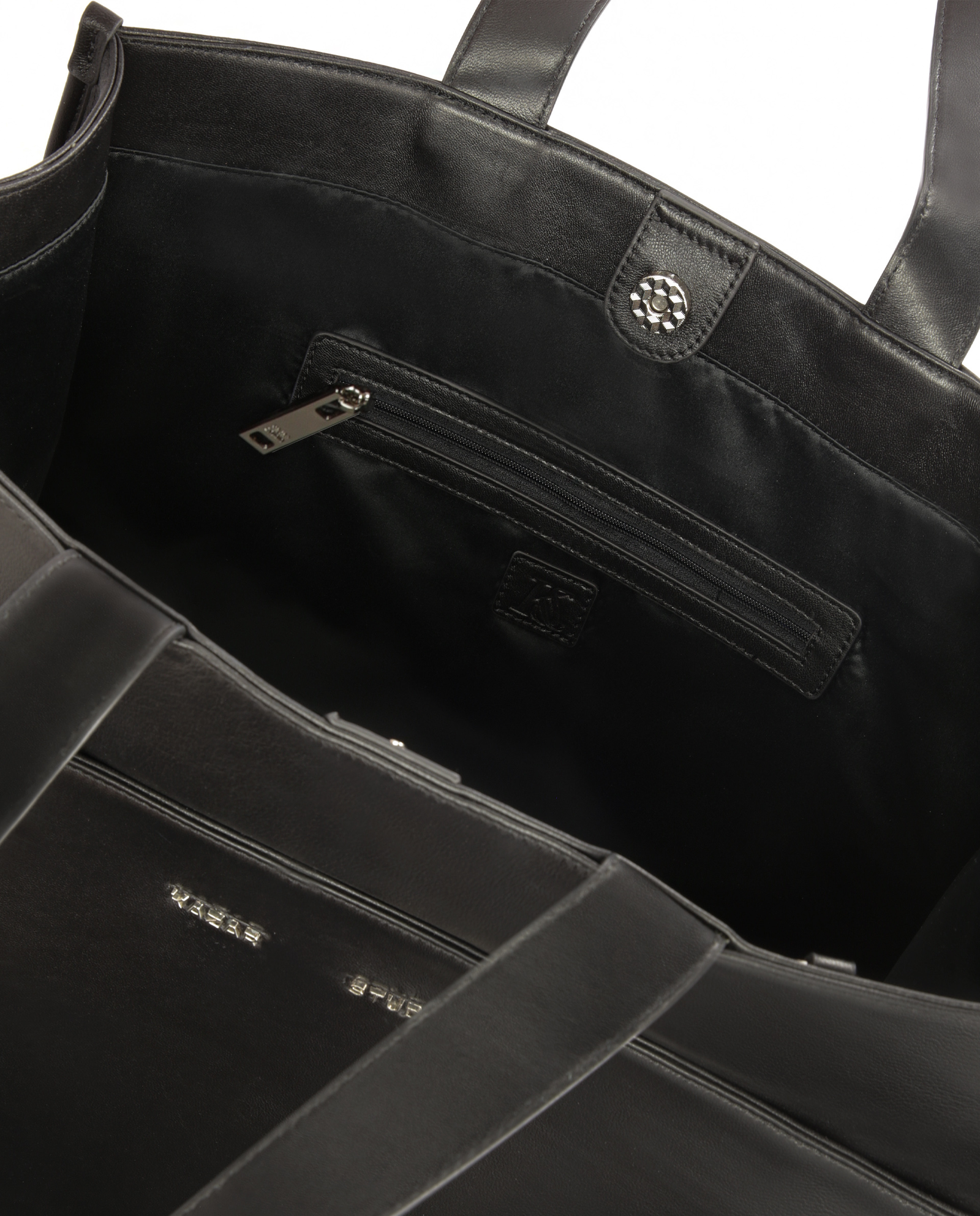 Duża czarna tote bag z saszetką  KS HANNAH - Image #5