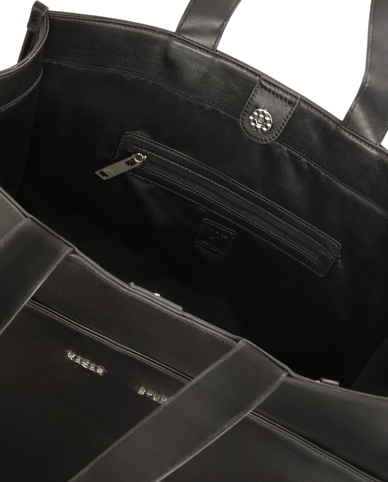Duża czarna tote bag z saszetką  KS HANNAH - Image #5