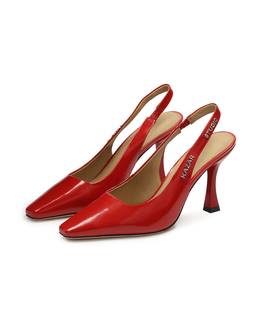 Czerwone czółenka slingback KS DIANE - Image #3
