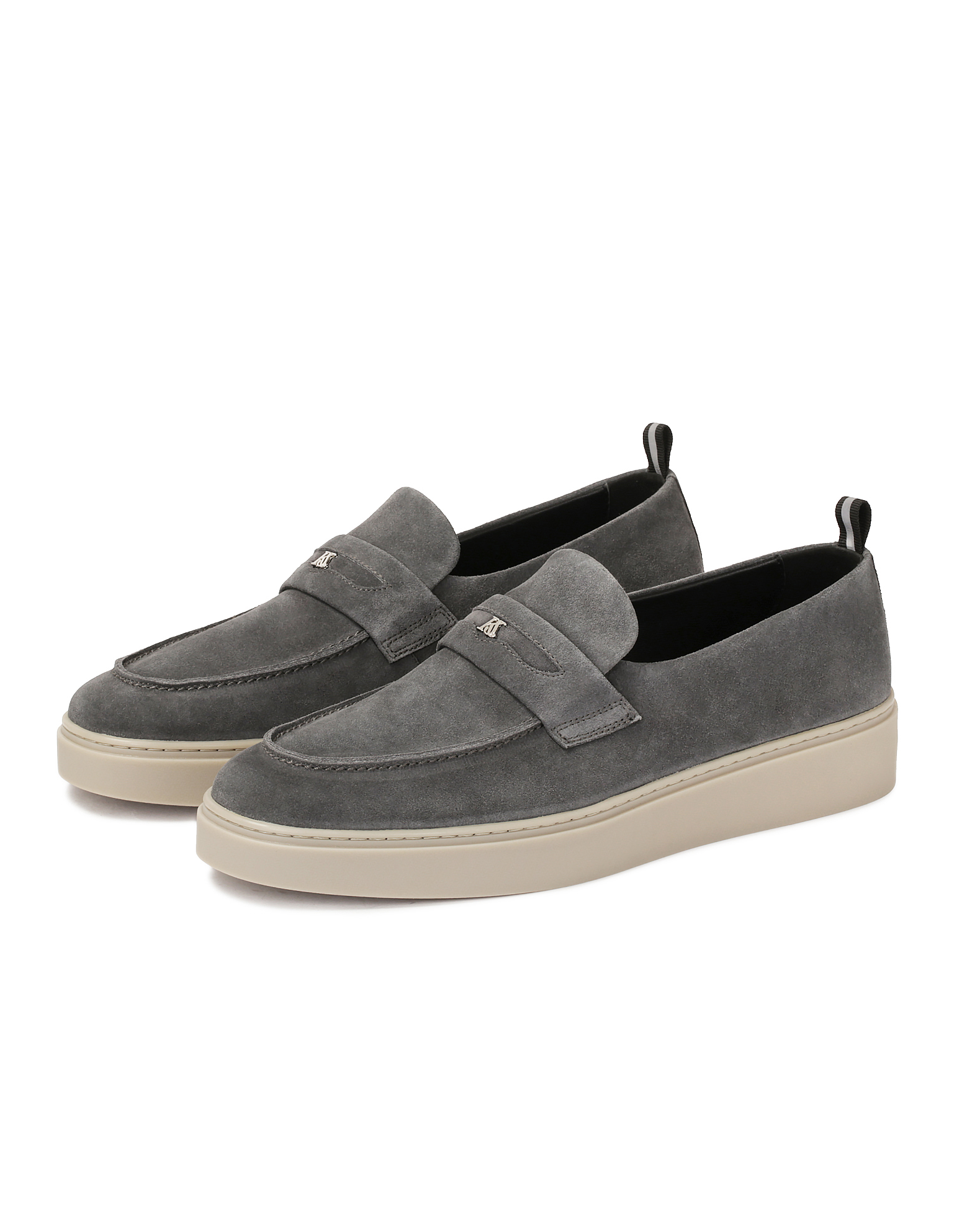Zamszowe loafersy z podeszwą typu sneakers KS ETIENNE - Image #3