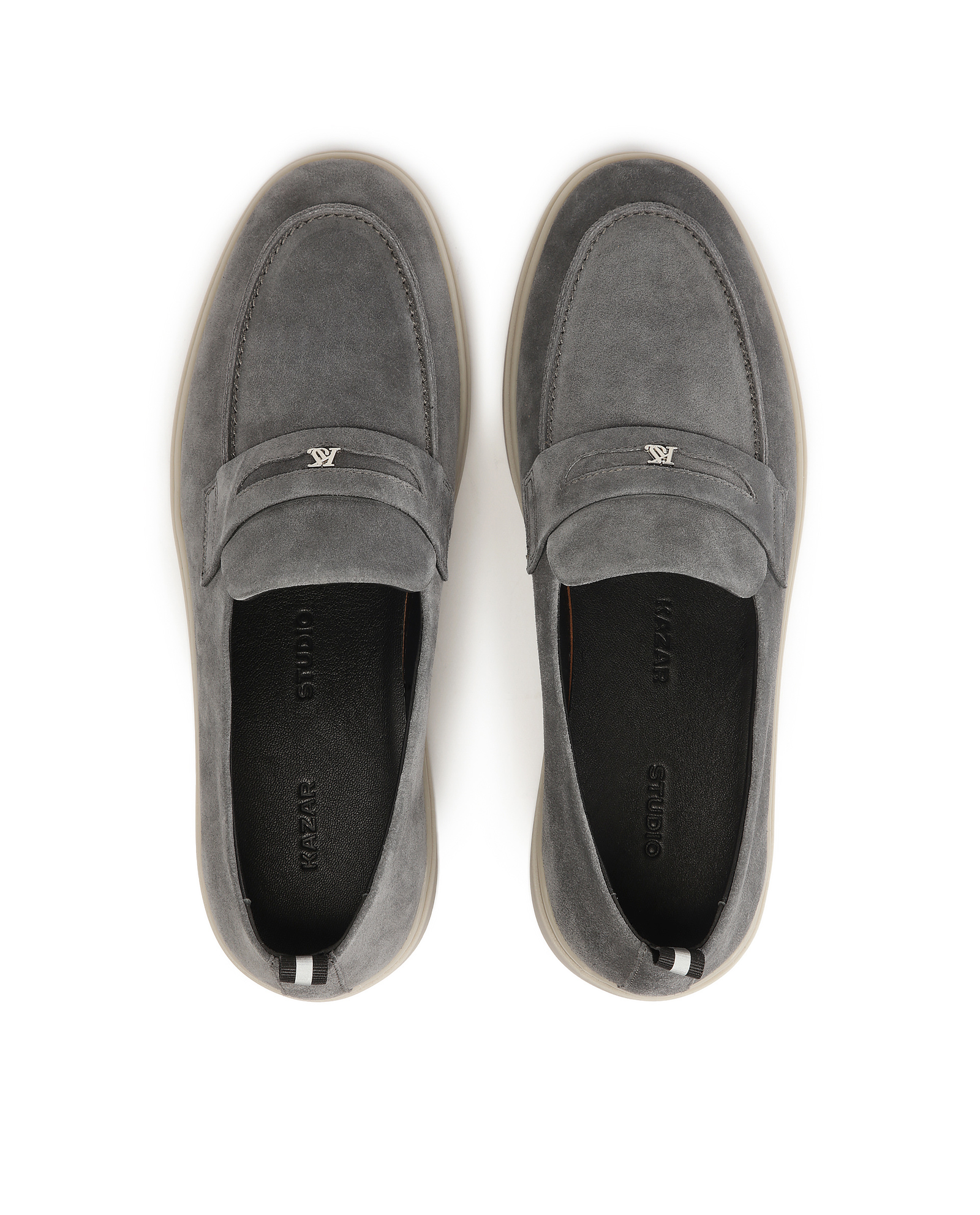 Zamszowe loafersy z podeszwą typu sneakers KS ETIENNE - Image #5
