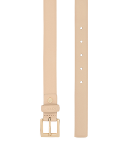 Beżowy minimalistyczny pasek skórzany SERENA - Image #2