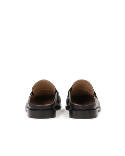 Czarne klapki w stylu loafersów  KS OLZA - Image #4