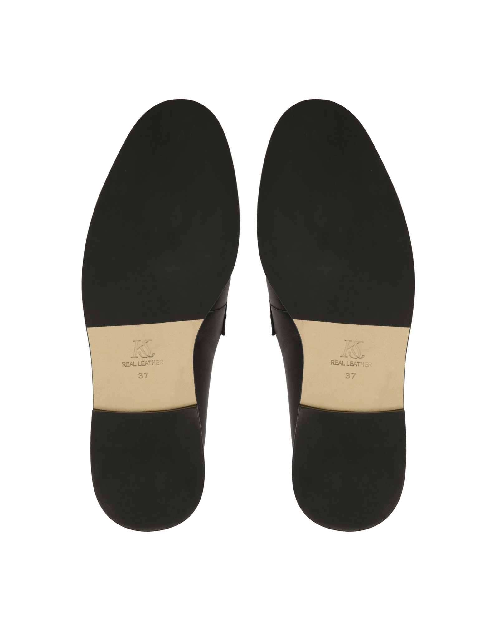Czarne klapki w stylu loafersów  KS OLZA - Image #6