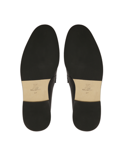 Czarne klapki w stylu loafersów  KS OLZA - Image #6