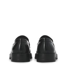 Czarne loafersy slip-on na wyższej podeszwie KS NATANIEL - Image #4