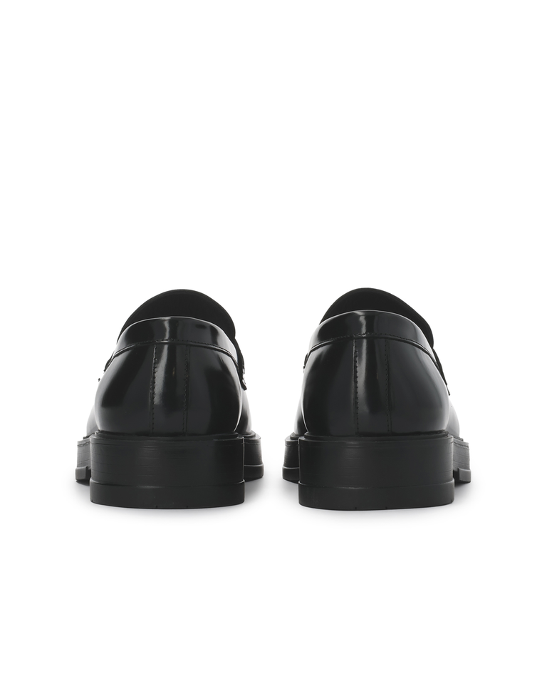Czarne loafersy slip-on na wyższej podeszwie KS NATANIEL - Image #4