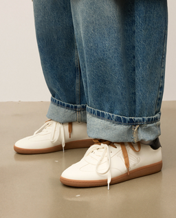 Sneakersy z białej skóry naturalnej KS ALEXIS - Image #1