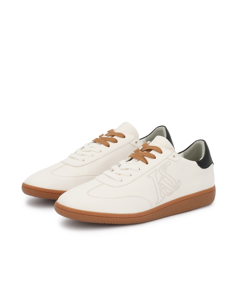 Sneakersy z białej skóry naturalnej KS ALEXIS - Image #3