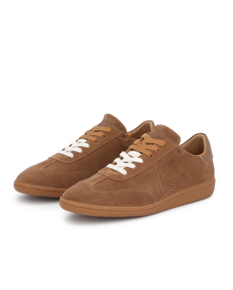 Zamszowe sneakersy męskie w kolorze brązu KS ALEXIS - Image #3