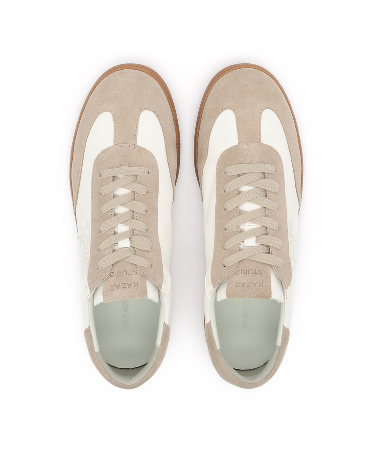 Sznurowane sneakersy z łączonych skór KS ALEXIS - Image #5