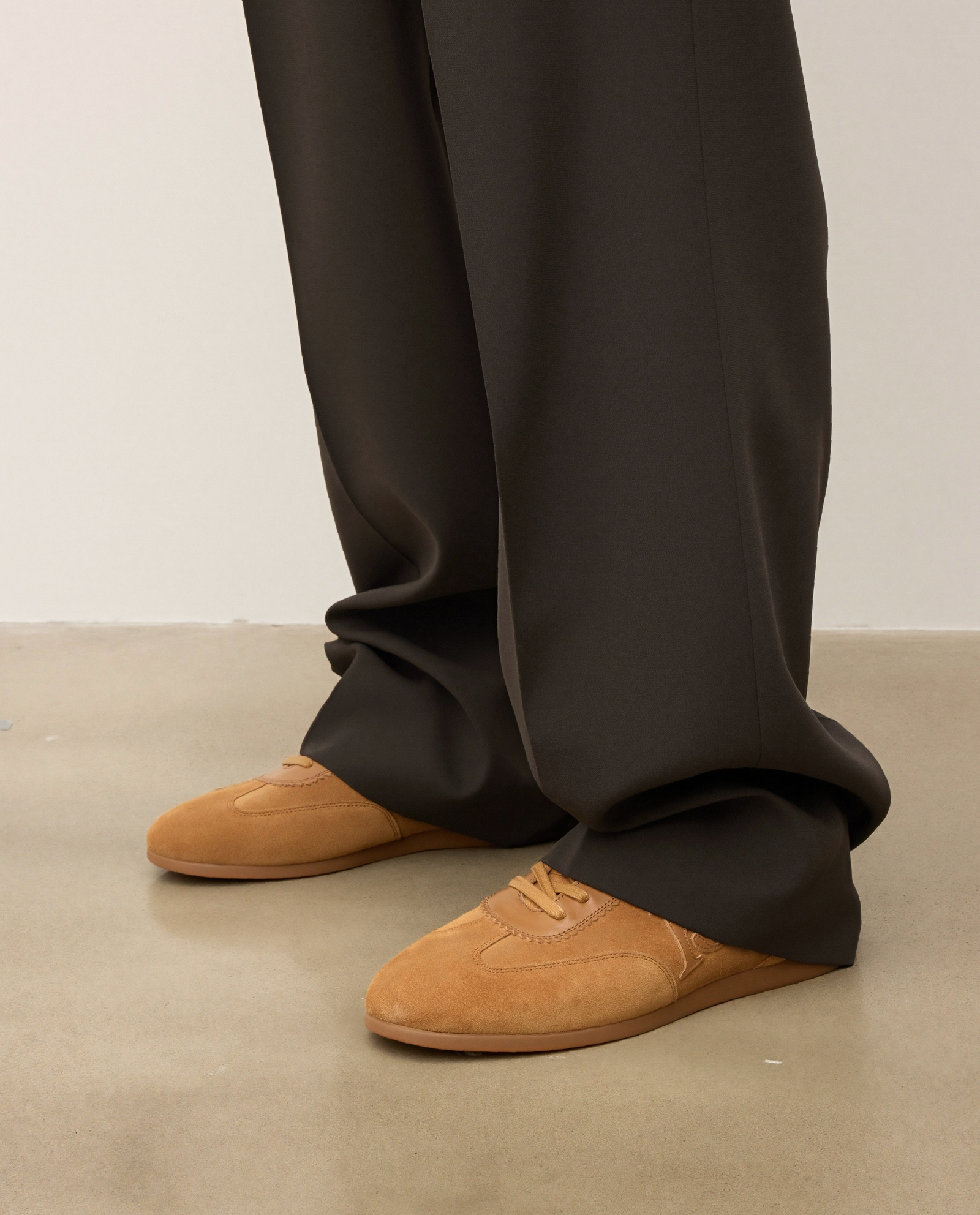 Półbuty z zamszu i skóry naturalnej w stylu smart casual KS MAXIME - Image #1