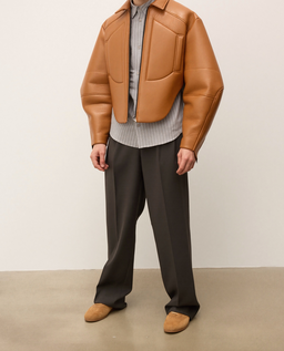Półbuty z zamszu i skóry naturalnej w stylu smart casual KS MAXIME - Image #2