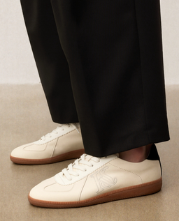 Sneakersy skórzane z kontrastową piętą KS ALEXIS - Image #1