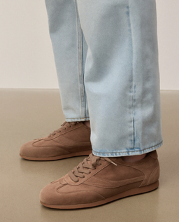 Klasyczne męskie sneakersy z miękkiego zamszu KS NICAISE - Image #1