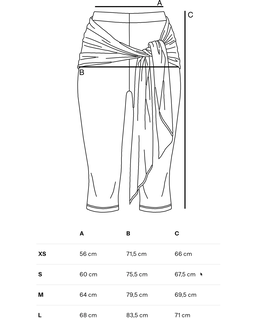 Czarne legginsy z wiązaniem Liv Capri - Image #5