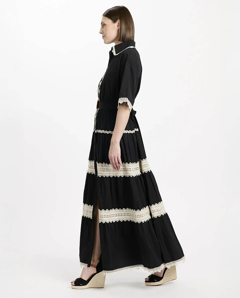 Sukienka maxi Betty z haftem angielskim