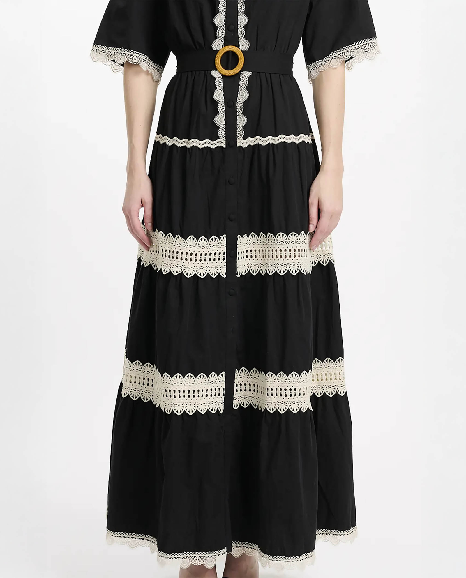 Sukienka maxi Betty z haftem angielskim - Image #2