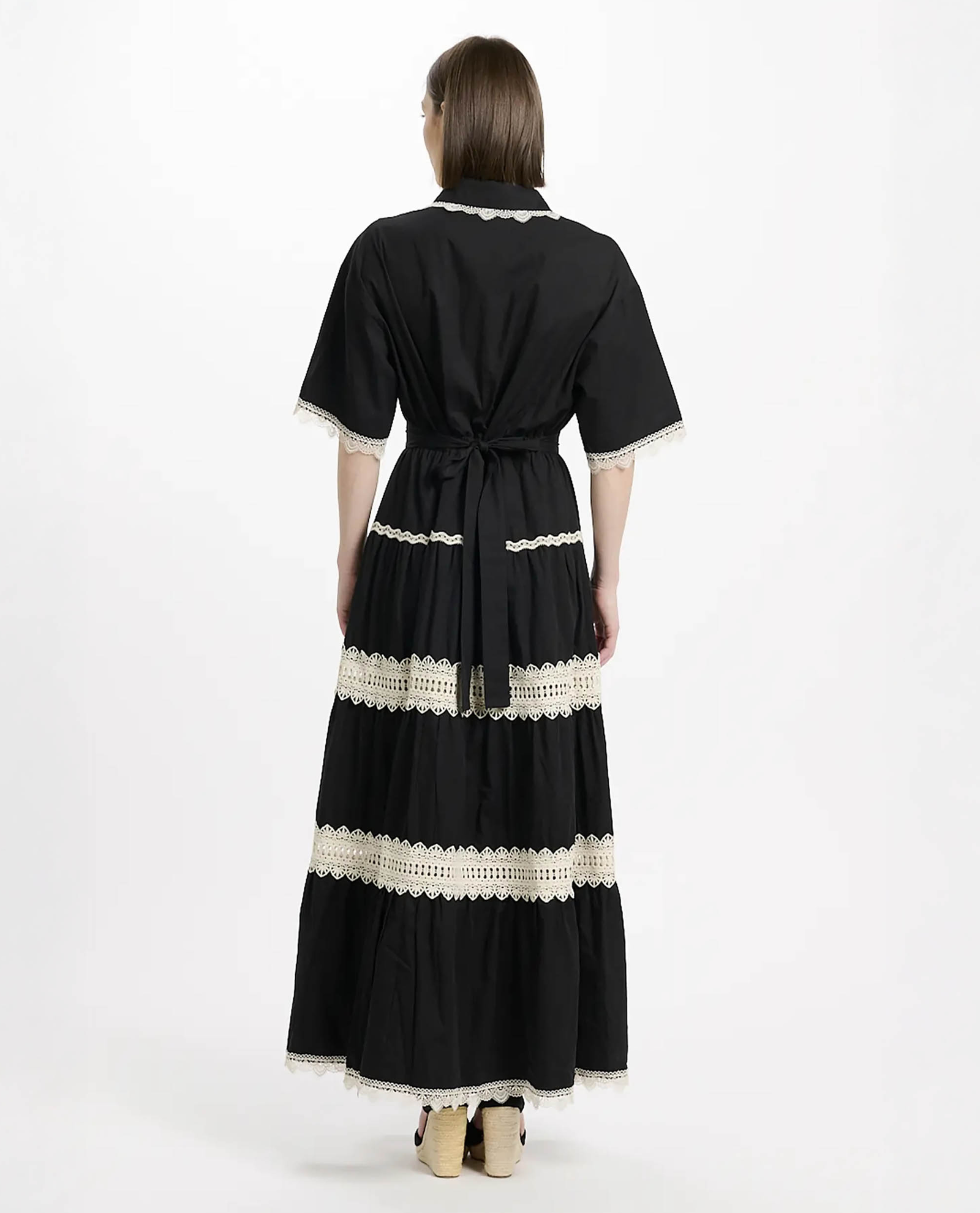Sukienka maxi Betty z haftem angielskim - Image #3