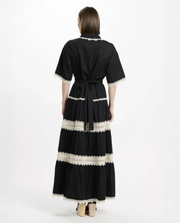Sukienka maxi Betty z haftem angielskim - Image #3
