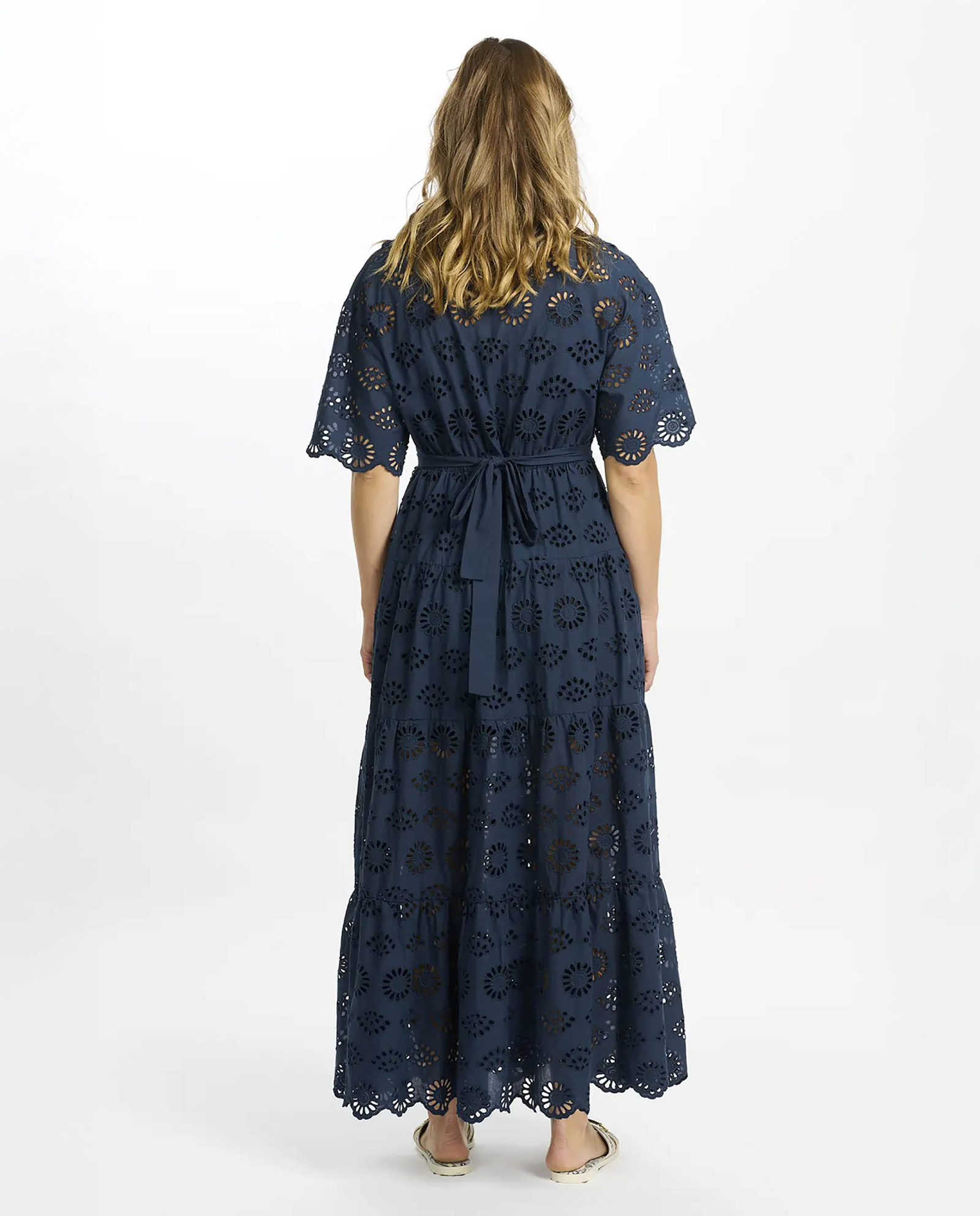 Granatowa sukienka maxi Apoline - Image #3