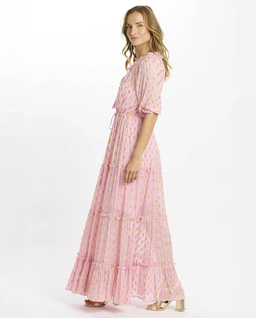 Różowa sukienka maxi Betina - Image #1