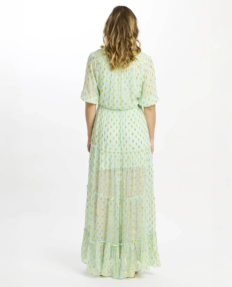 Miętowa sukienka maxi Betina - Image #2