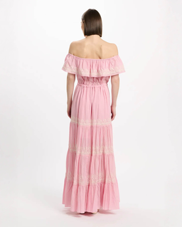 Różowa sukienka maxi Malone - Image #3