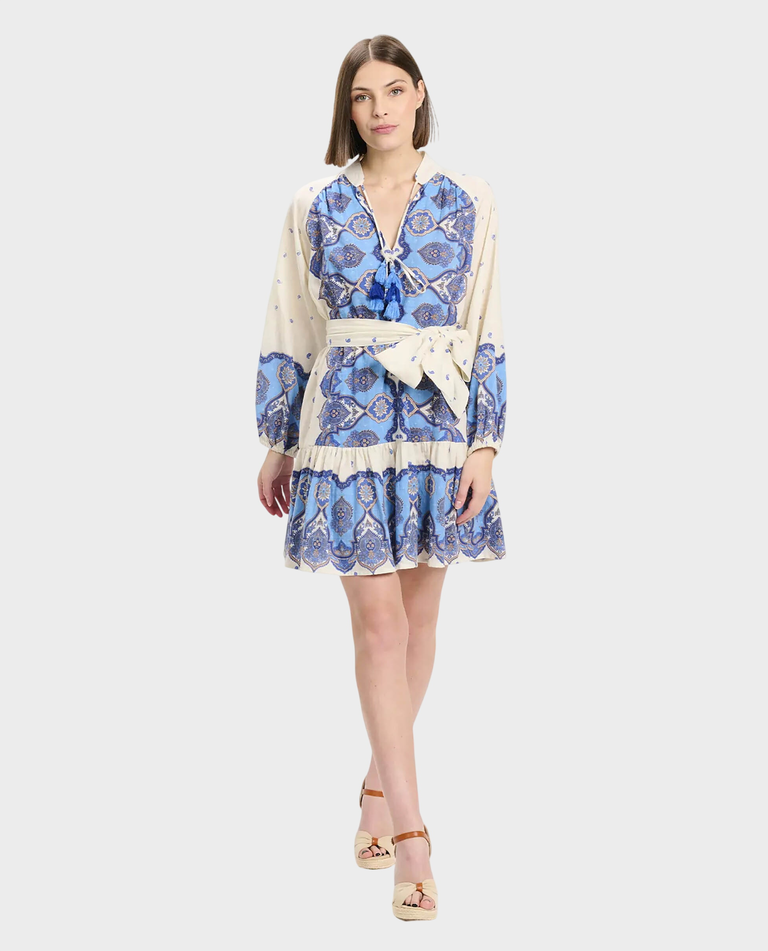 Sukienka mini boho z paskiem Danae
