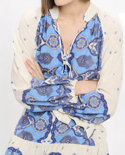 Sukienka mini boho z paskiem Danae - Image #1