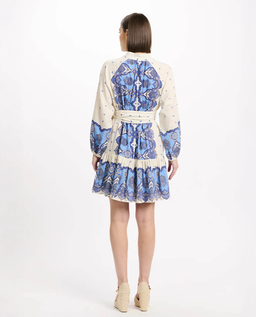 Sukienka mini boho z paskiem Danae - Image #2