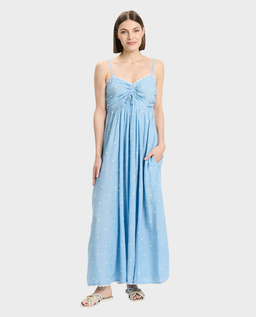 Niebieska sukienka maxi Kahina - Image #0